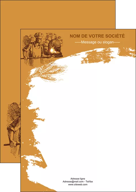 modele affiche boulangerie pains boulangerie boulanger MID31427