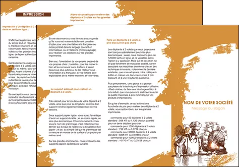 exemple depliant 3 volets  6 pages  boulangerie pains boulangerie boulanger MID31451