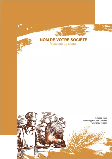 impression flyers boulangerie pains boulangerie boulanger MIFLU31461