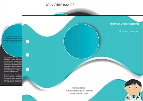 imprimer depliant 3 volets  6 pages  chirurgien docteur soin soin medical MLIGLU31489