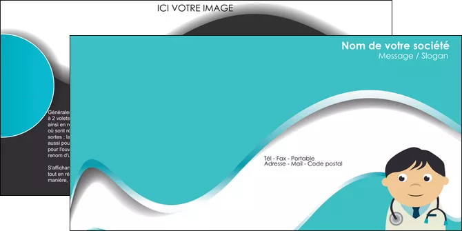 cree depliant 2 volets  4 pages  chirurgien docteur soin soin medical MLIGLU31495