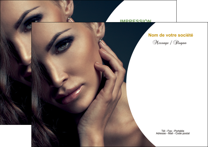 imprimer flyers cosmetique beaute bien etre coiffure MIFLU31513