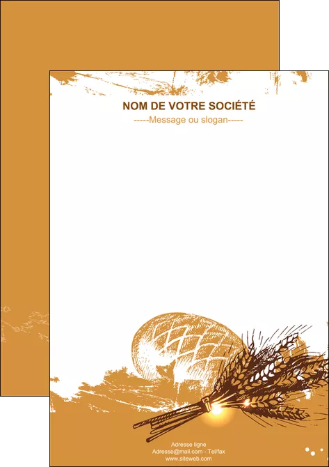 creer modele en ligne affiche boulangerie pains boulangerie boulanger MLIGLU31561