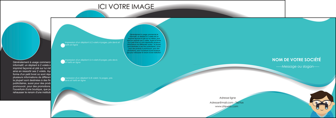 maquette en ligne a personnaliser depliant 4 volets  8 pages  materiel de sante docteur medecin soins medicales MLIGLU31623