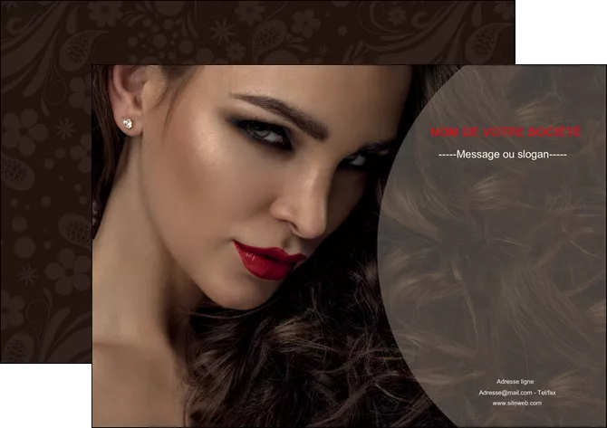 creation graphique en ligne affiche centre esthetique  beaute bien etre coiffure MLGI31651