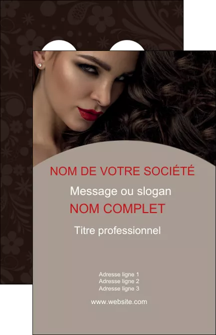 imprimer carte de visite centre esthetique  beaute bien etre coiffure MLGI31671
