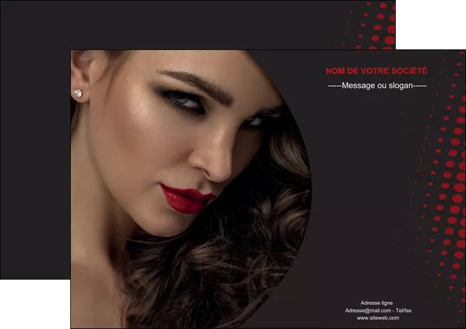 imprimerie affiche centre esthetique  coiffeur a domicile salon de coiffure salon de beaute MLIGLU31759