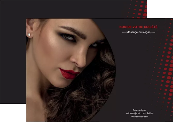 realiser affiche centre esthetique  coiffeur a domicile salon de coiffure salon de beaute MIFBE31763