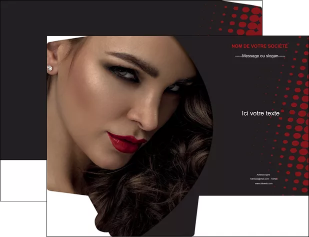 exemple pochette a rabat centre esthetique  coiffeur a domicile salon de coiffure salon de beaute MLGI31773