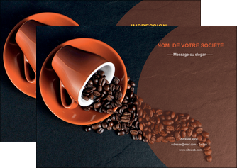 personnaliser modele de flyers bar et cafe et pub tasse a cafe cafe graines de cafe MIFCH31833
