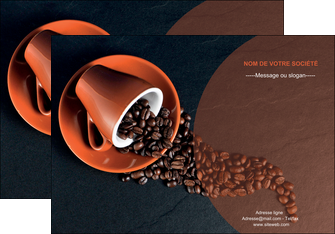 maquette en ligne a personnaliser affiche bar et cafe et pub tasse a cafe cafe graines de cafe MIF31837
