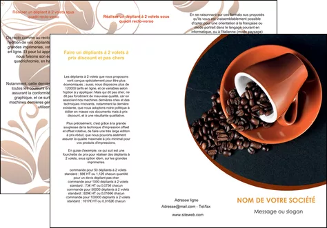 creation graphique en ligne depliant 3 volets  6 pages  discotheque et night club cafe tasse de cafe graines de cafe MIFBE31943