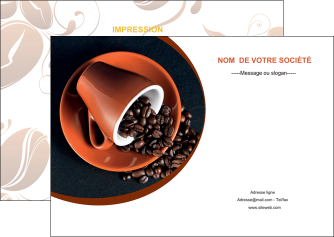 personnaliser modele de flyers discotheque et night club cafe tasse de cafe graines de cafe MIF31945
