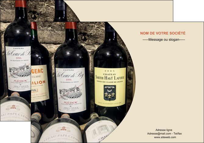 modele affiche vin commerce et producteur caviste vin vignoble MID31999