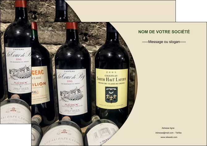 creer modele en ligne affiche vin commerce et producteur caviste vin vignoble MLIGLU32005