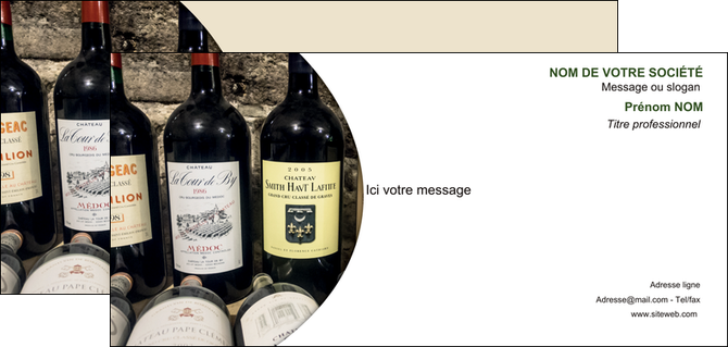 imprimerie carte de correspondance vin commerce et producteur caviste vin vignoble MIF32007