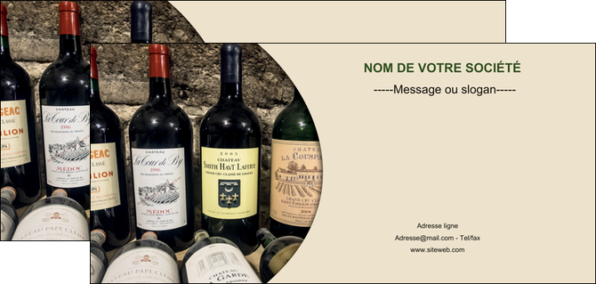 personnaliser modele de flyers vin commerce et producteur caviste vin vignoble MLIGBE32009