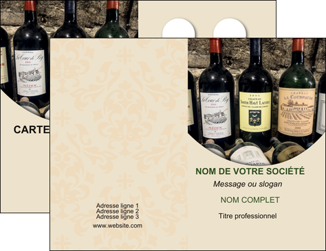 creer modele en ligne carte de visite vin commerce et producteur caviste vin vignoble MIFCH32021