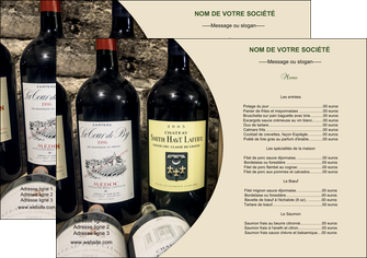 creer modele en ligne set de table vin commerce et producteur caviste vin vignoble MIFBE32025