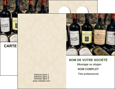 personnaliser maquette carte de visite vin commerce et producteur caviste vin vignoble MIS32085
