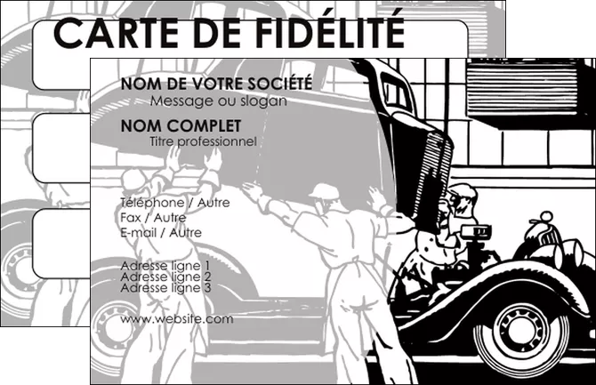 cree carte de visite garage concessionnaire automobile reparation de voiture MLGI32135