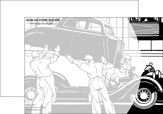 creer modele en ligne affiche garage concessionnaire automobile reparation de voiture MLGI32139