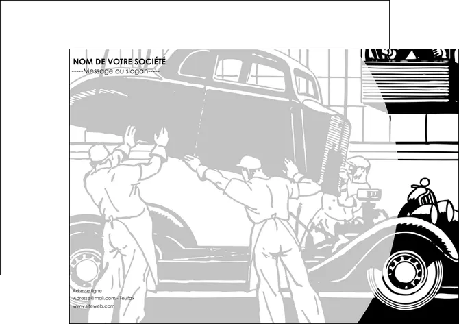 cree affiche garage concessionnaire automobile reparation de voiture MLGI32155