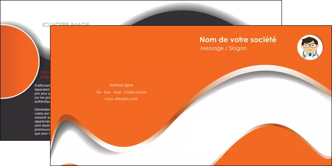 realiser depliant 2 volets  4 pages  infirmier infirmiere infirmier infirmerie blouse MIFBE32231