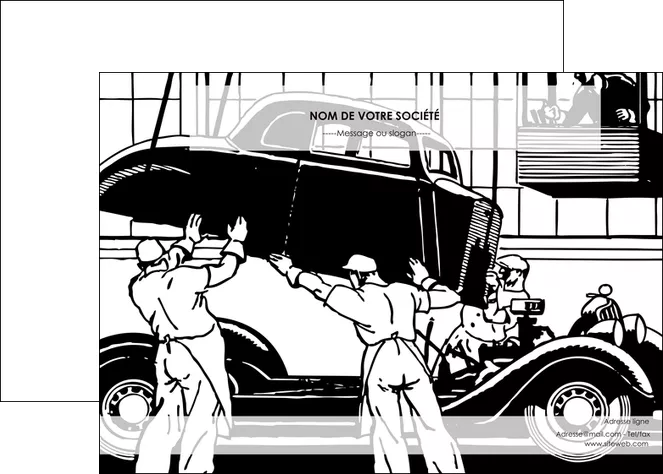faire affiche garage garagiste atelier de garagiste MIFCH32341
