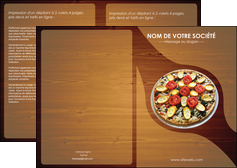 faire modele a imprimer depliant 2 volets  4 pages  pizzeria et restaurant italien pizza pizzeria zone tampon MLGI32373