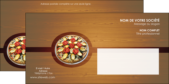 exemple enveloppe pizzeria et restaurant italien pizza pizzeria zone tampon MLGI32383
