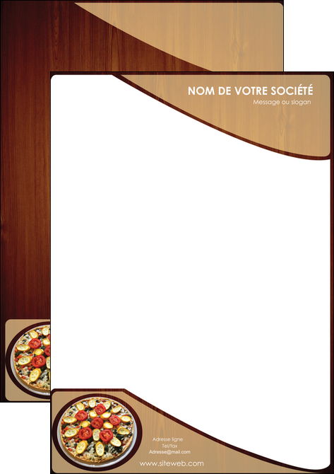 modele tete de lettre pizzeria et restaurant italien pizza pizzeria zone tampon MLGI32387
