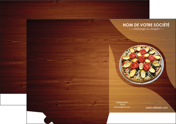 creation graphique en ligne pochette a rabat pizzeria et restaurant italien pizza pizzeria zone tampon MLGI32391