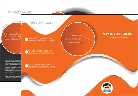 creer modele en ligne depliant 3 volets  6 pages  infirmier infirmiere opticien lunetier optometristes MIFLU32501