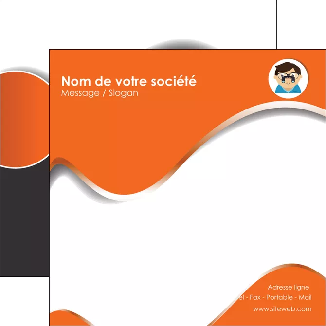 maquette en ligne a personnaliser flyers infirmier infirmiere opticien lunetier optometristes MIFBE32509