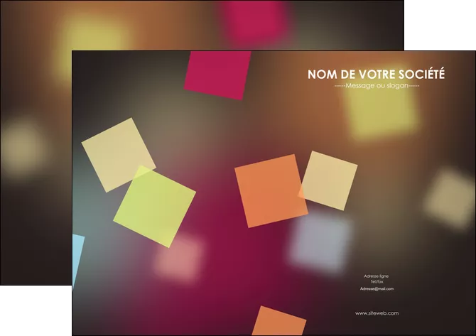 personnaliser modele de flyers abstrait design texture MID32619