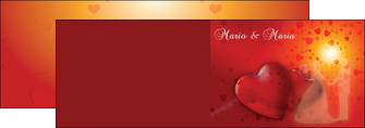 creation graphique en ligne depliant 2 volets  4 pages  mariage noces faire part MLGI32923
