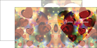 impression depliant 2 volets  4 pages  faire part de mariage carte de mariage invitation mariage MLGI32941