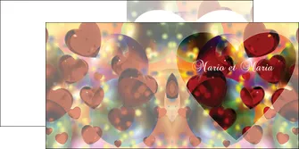impression depliant 2 volets  4 pages  faire part de mariage carte de mariage invitation mariage MLGI32941
