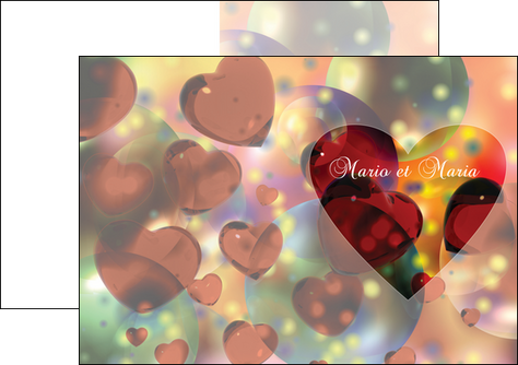 faire modele a imprimer depliant 2 volets  4 pages  faire part de mariage carte de mariage invitation mariage MLGI32951