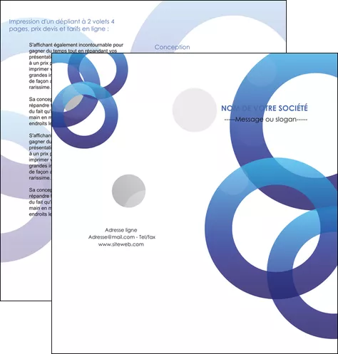 faire depliant 2 volets  4 pages  texture contexture structure MLGI33145
