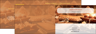 personnaliser modele de depliant 2 volets  4 pages  patisserie pain brioches boulangerie MLGI33185