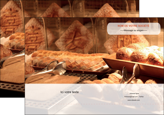 imprimer pochette a rabat patisserie pain brioches boulangerie MIS33189