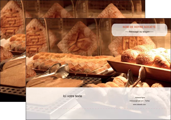 imprimer pochette a rabat patisserie pain brioches boulangerie MID33189