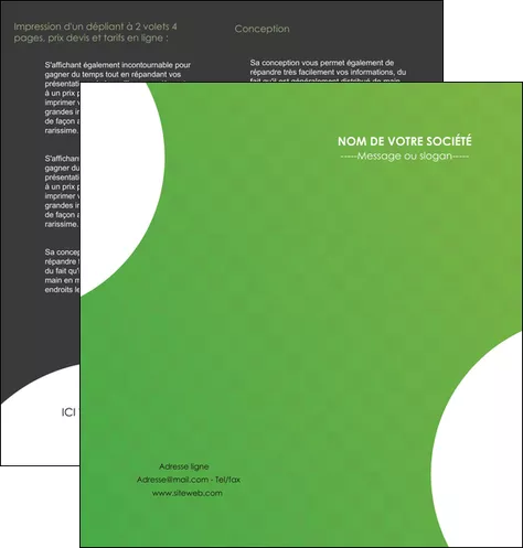exemple depliant 2 volets  4 pages  texture contexture structure MLGI33233