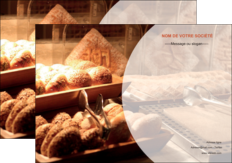 personnaliser modele de affiche boulangerie pain brioches boulangerie MIFBE33265