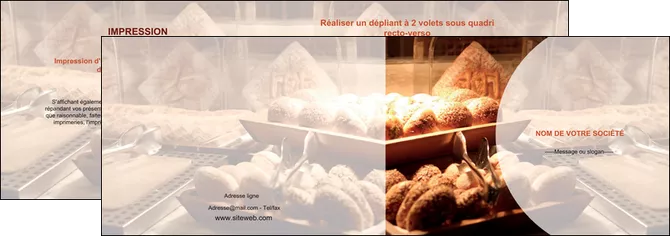 creer modele en ligne depliant 2 volets  4 pages  boulangerie pain brioches boulangerie MIFCH33275