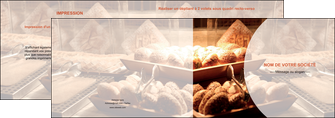 modele en ligne depliant 2 volets  4 pages  boulangerie pain brioches boulangerie MIFBE33277