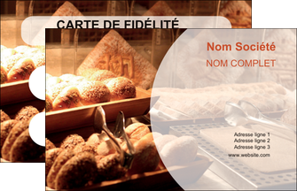maquette en ligne a personnaliser carte de visite boulangerie pain brioches boulangerie MIFBE33283