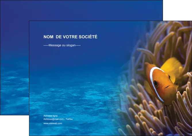 impression flyers paysage belle photo nemo poisson MID33449